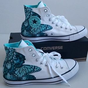 butterfly converse high tops